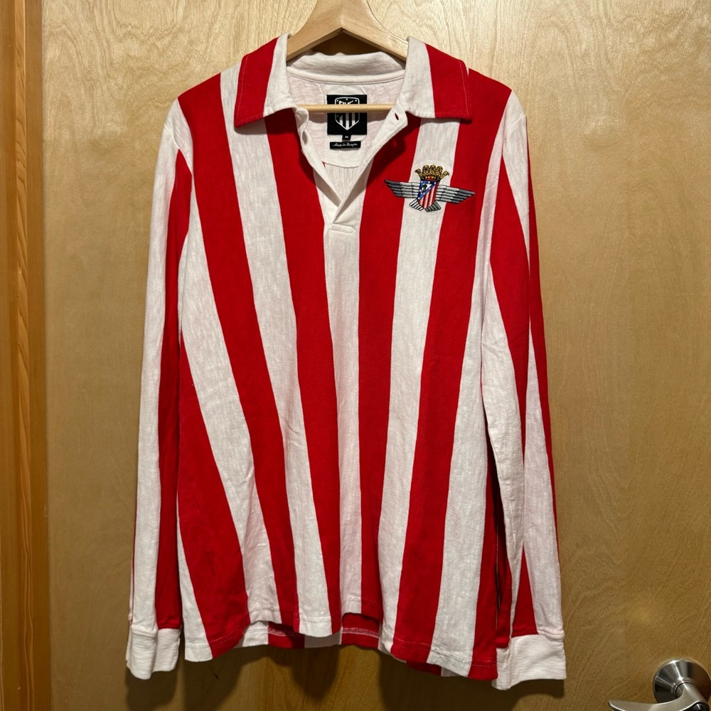 Copa Football Atletico Madrid Retro Long Sleeve Jersey 1939-1940
